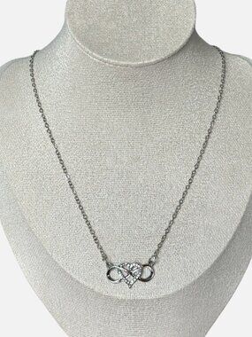 Silver Infinity Forever Love Necklace